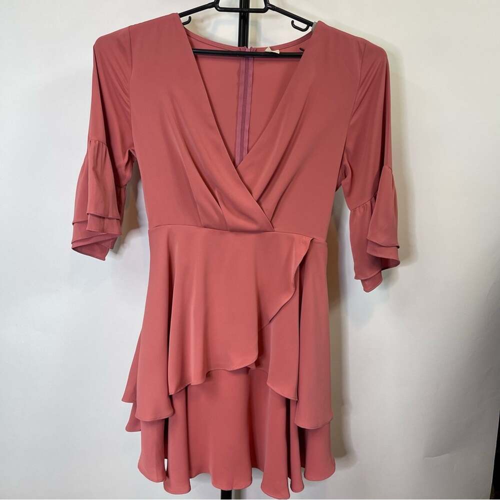 iGenjun Deep Salmon Pink Summer Dress Size Large Women’s
